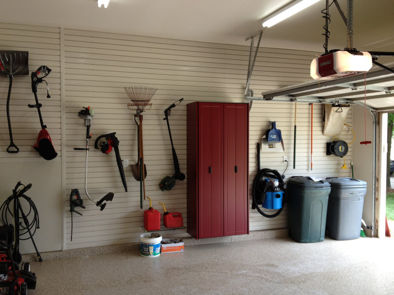 Sandy - Slatwall and a Garage Storage Cabinet